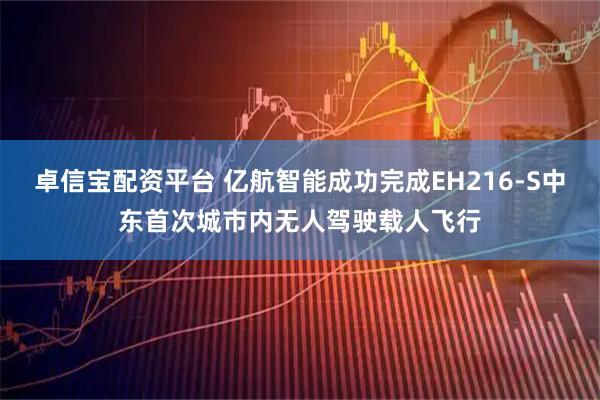 卓信宝配资平台 亿航智能成功完成EH216-S中东首次城市内无人驾驶载人飞行